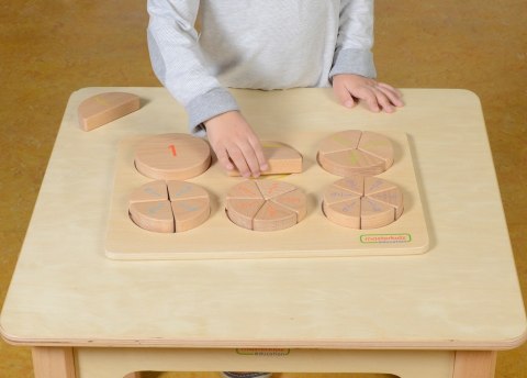 MASTERKIDZ Drewniana Układanka Matematyczna Ułamki