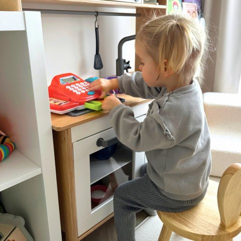 Woopie Kasa fiskalna sklepowa koszyk supermarket skaner stragan akcesoria