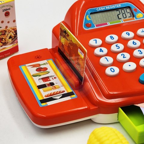 Woopie Kasa fiskalna sklepowa koszyk supermarket skaner stragan akcesoria