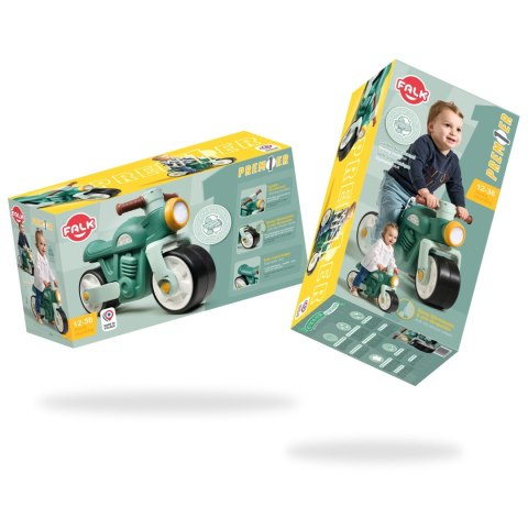 FALK Jeździk Motocykl Biegowy Vintage Zielony 1-3 lat