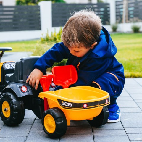 FALK Traktorek JCB Pomarańczowy z Przyczepką od 1-3 lat