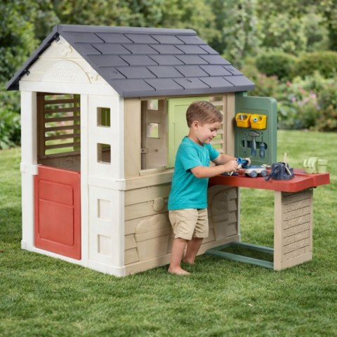 SMOBY Domek z Warsztatem + 39 akcesoriów