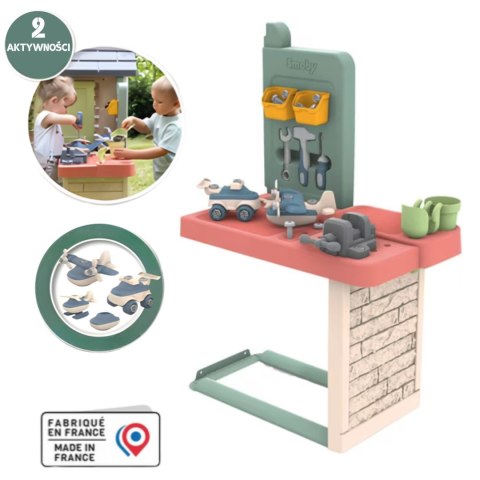 SMOBY Domek z Warsztatem + 39 akcesoriów