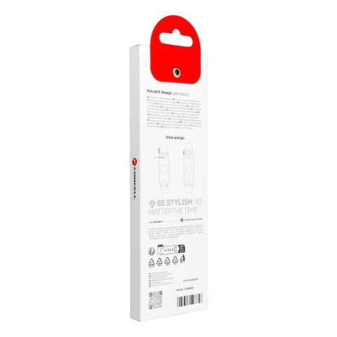 Pasek do Mi Band 8 Xiaomi Forcell F-Design FX8 sprzączka silikon czarny