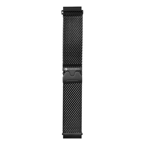 Pasek do Samsung Galaxy Watch Forcell F-Design FS10 magnetyczny stal 20 mm czarny