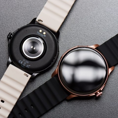 Pasek do Samsung Galaxy Watch Forcell Forcell F-Design FS01 dziurki silikon 22 mm czarny