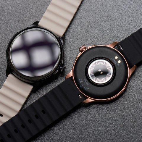 Pasek do Samsung Galaxy Watch Forcell Forcell F-Design FS01 dziurki silikon 22 mm czarny