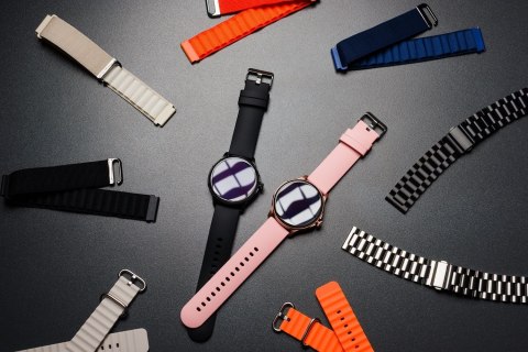Pasek do Samsung Galaxy Watch Forcell Forcell F-Design FS01 dziurki silikon 22 mm czarny