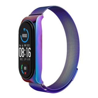 Pasek metalowy METAL do XIAOMI Mi Band 5 / 6 wielokolorowy (05)