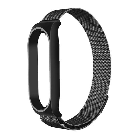 Pasek metalowy METAL do XIAOMI Mi Band 7 czarny (01)