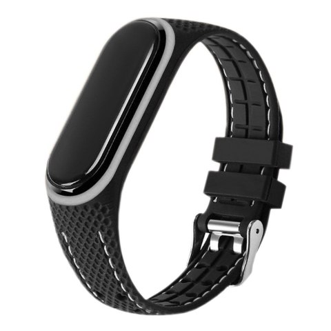 Pasek z elastomeru LIFESTYLE do XIAOMI Mi Band 7 czarny (03)