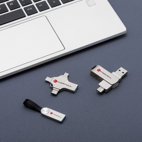 Pendrive 16GB USB 3.2 Gen 1 (USB A) Forcell F-Data Metal srebrny