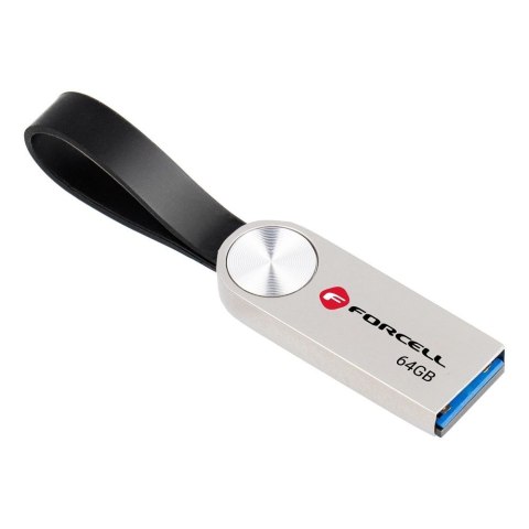 Pendrive 64GB USB 3.2 Gen 1 (USB A) Forcell F-Data Metal srebrny