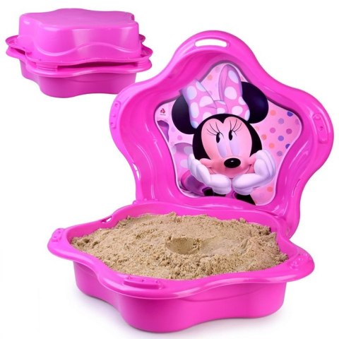 Piaskownica zamykana plastikowa MUSZELKA 2w1 basenik Myszka Minnie SP0884