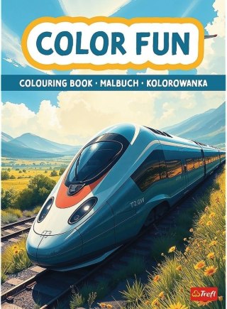 Pociągi i samoloty. Kolorowanka TREFL