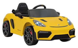 Pojazd Porsche Spyder RS 718 Żółty samochód sportowy