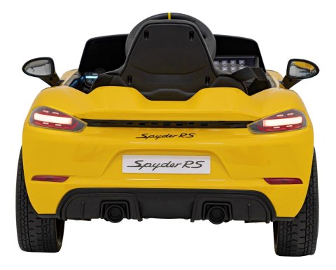Pojazd Porsche Spyder RS 718 Żółty samochód sportowy