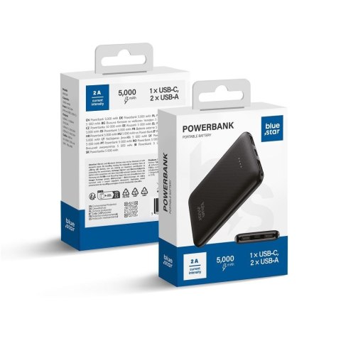 Powerbank Blue Star W0539 2A 5000 mAh czarny