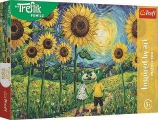 Puzzle 100 Spacer wśród słoneczników TREFL