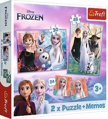 Puzzle 2w1 + memos Księżniczki TREFL