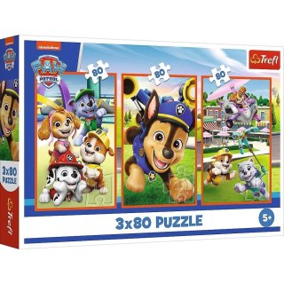 Puzzle 3x80 Psia zgraja TREFL
