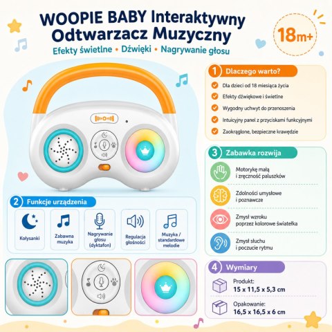 WOOPIE BABY Interaktywny Odtwarzacz Muzyczny