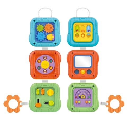 WOOPIE BABY Kostka Sensoryczna Manipulacyjna 6w1 Edukacyjna Zabawka Interaktywna