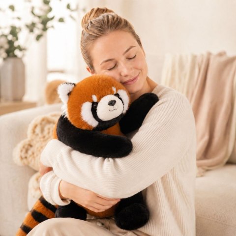 WOOPIE Pluszak Obciążeniowy Panda Ruda Antystresowy Sensoryczny Ciężkomiś 65cm 2500g