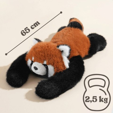 WOOPIE Pluszak Obciążeniowy Panda Ruda Antystresowy Sensoryczny Ciężkomiś 65cm 2500g