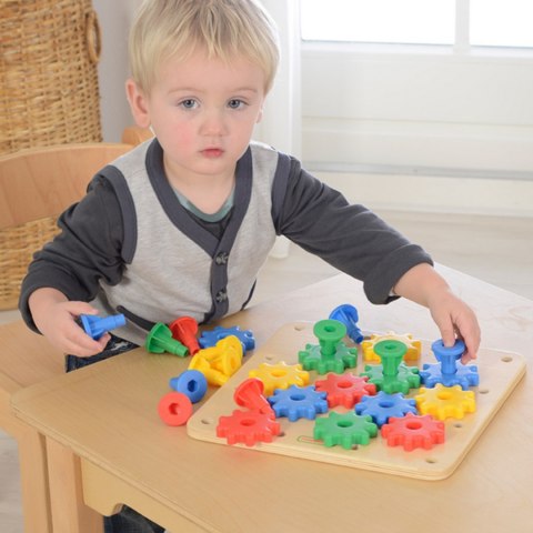 MASTERKIDZ Koła Zębate Zbuduj Własny Mechanizm Tablica Montessori