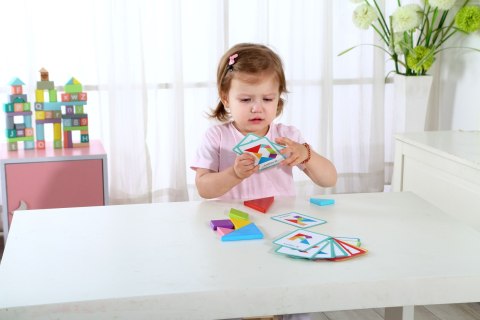 TOOKY TOY Drewniane Puzzle Tangram Układanka
