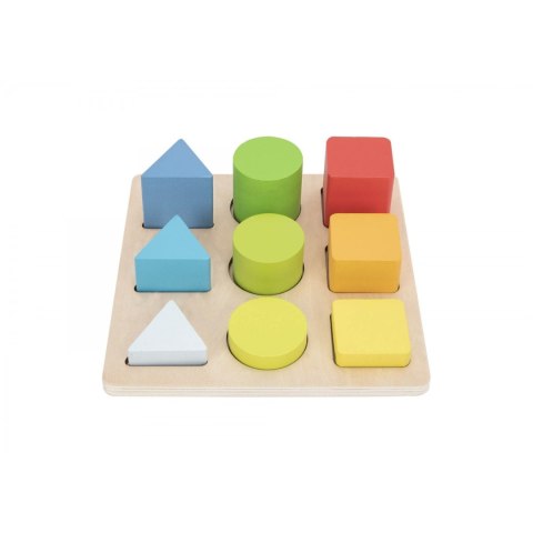 TOOKY TOY Drewniany Sorter Kształtów i Kolorów Układanka Montessori