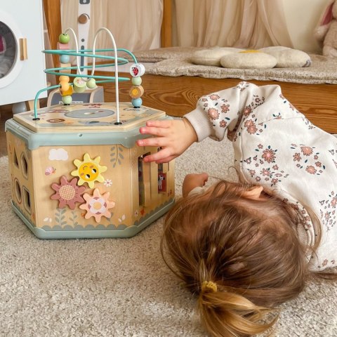 TOOKY TOY Drewniany Sześciokąt Montessori Otwierane Pudełko