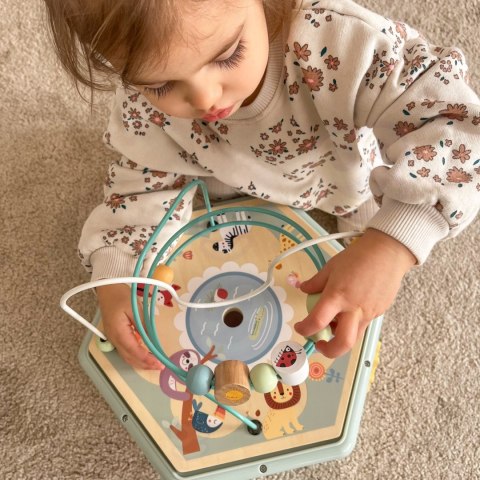 TOOKY TOY Drewniany Sześciokąt Montessori Otwierane Pudełko