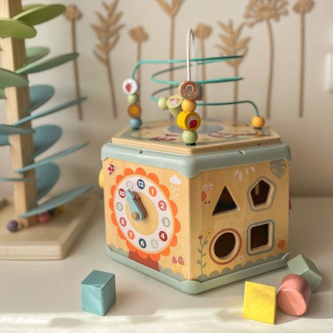 TOOKY TOY Drewniany Sześciokąt Montessori Otwierane Pudełko