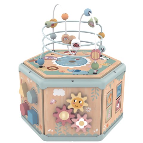 TOOKY TOY Drewniany Sześciokąt Montessori Otwierane Pudełko