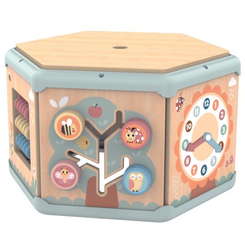 TOOKY TOY Drewniany Sześciokąt Montessori Otwierane Pudełko