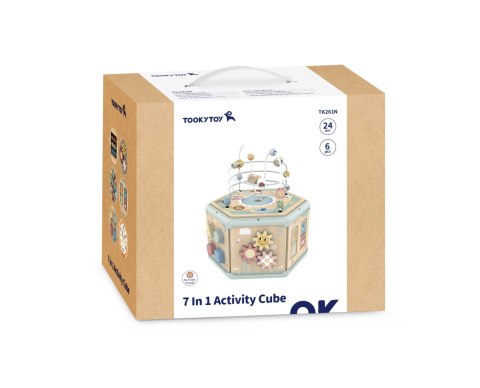 TOOKY TOY Drewniany Sześciokąt Montessori Otwierane Pudełko