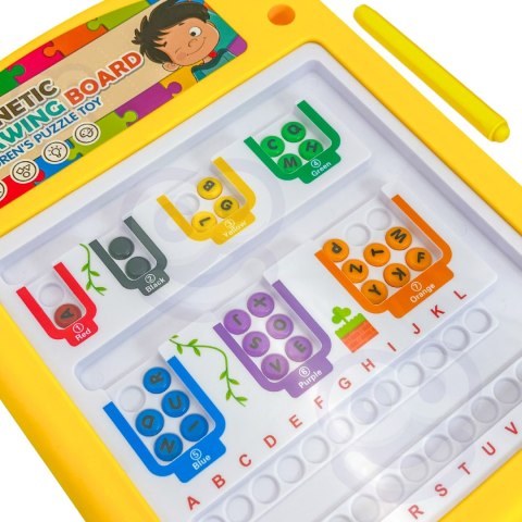 TABLICA MAGNETYCZNA EDUKACYJNA UKŁADANKA SORTER NAUKA ALFABETU 3+ WOOPIE