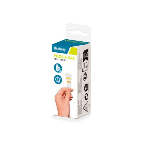 50 Pasków Testowych do wody basenowej BESTWAY pH + Chlor + Zasadowość