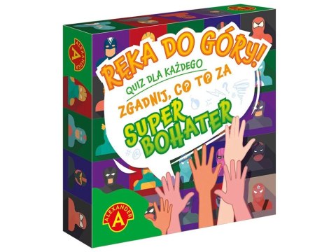 Alexander Kieszonkowa gra planszowa Quiz Ręka do góry! Zgadnij co to za Superbohater GR0810