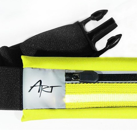 ART pas sportowy z kieszenią podświetlany APS-01G zielony