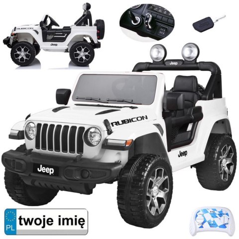 Autko na akumulator Jeep Wrangler Rubicon 4x4 PA0223 BI