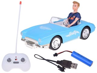 Autko na pilota Retro Cadillac Lalka Stylowy kierowca Ken RC0746