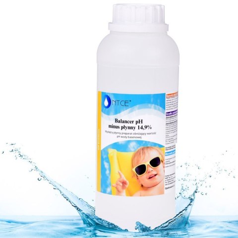 Balancer PH - minus 14,9% płyn do obniżenia pH wody w basenie 1L BA0572