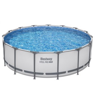 Basen stelażowy Steel Pro MAX 457x122 15FT BESTWAY 5w1 + Akcesoria