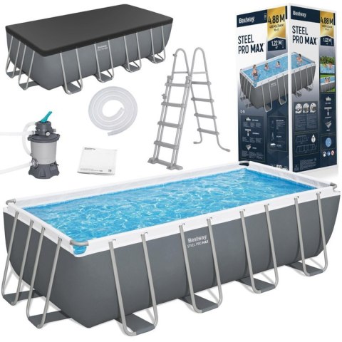 Bestway Basen STELAŻOWY 488x244x122cm 9w1 56671