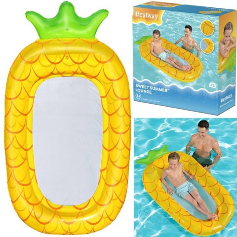 Bestway Dmuchany materac do wody dla dzieci ANANAS Dno z siatki 43644