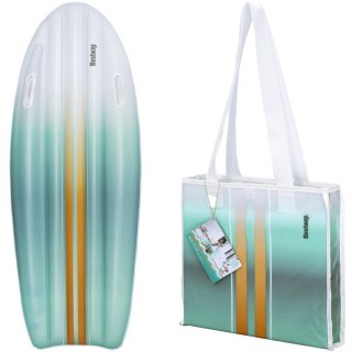 Bestway Materac plażowy z uchwytami TAHITI 183x71cm + torba plażowa 42072