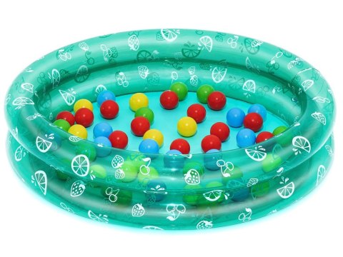 Bestway Suchy basen kulkami ZIELONY 91x20cm + 50 kulek 51141